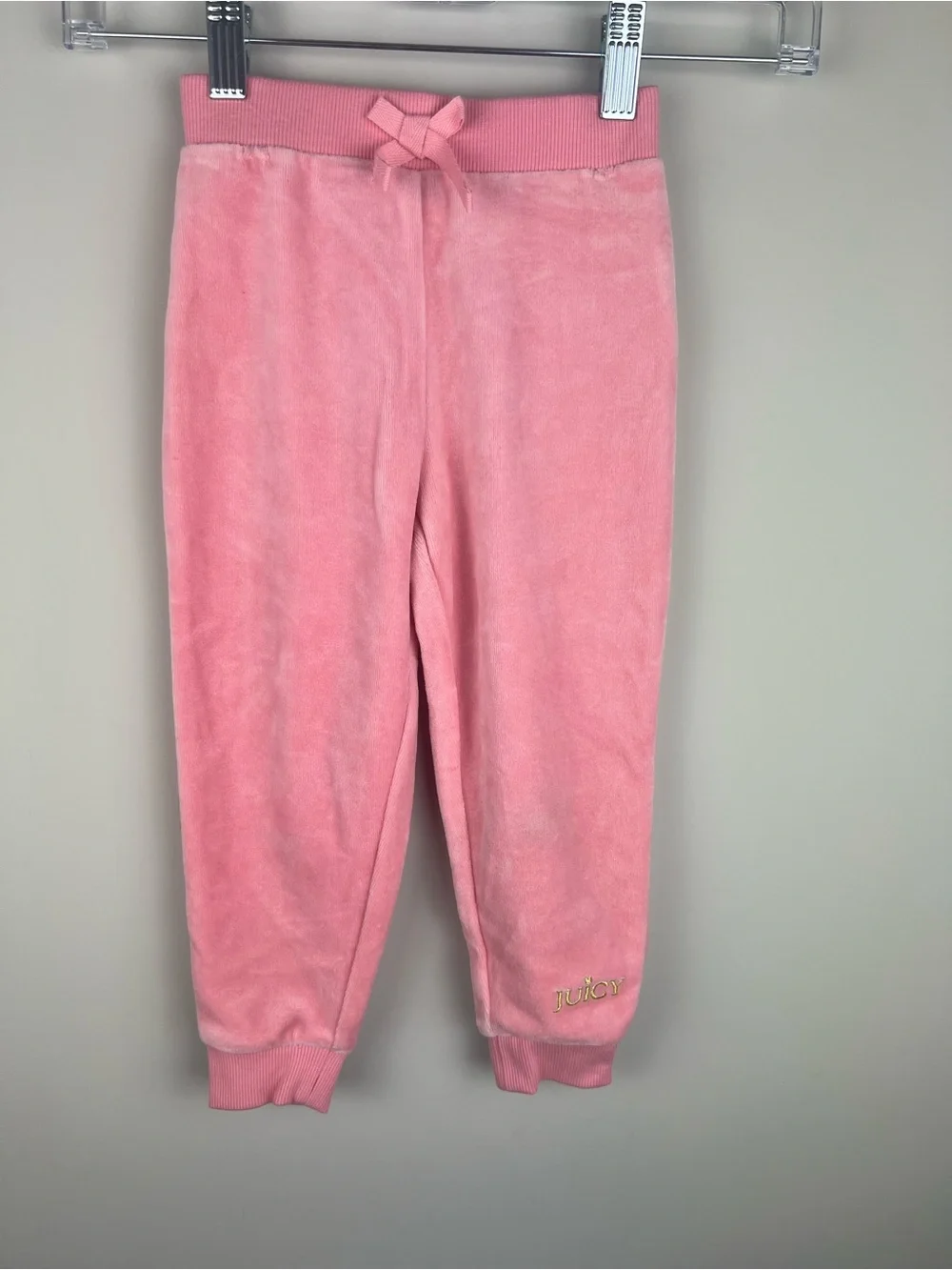 Juicy Couture Pink Velour Zip-Up Hoodie set for Kids